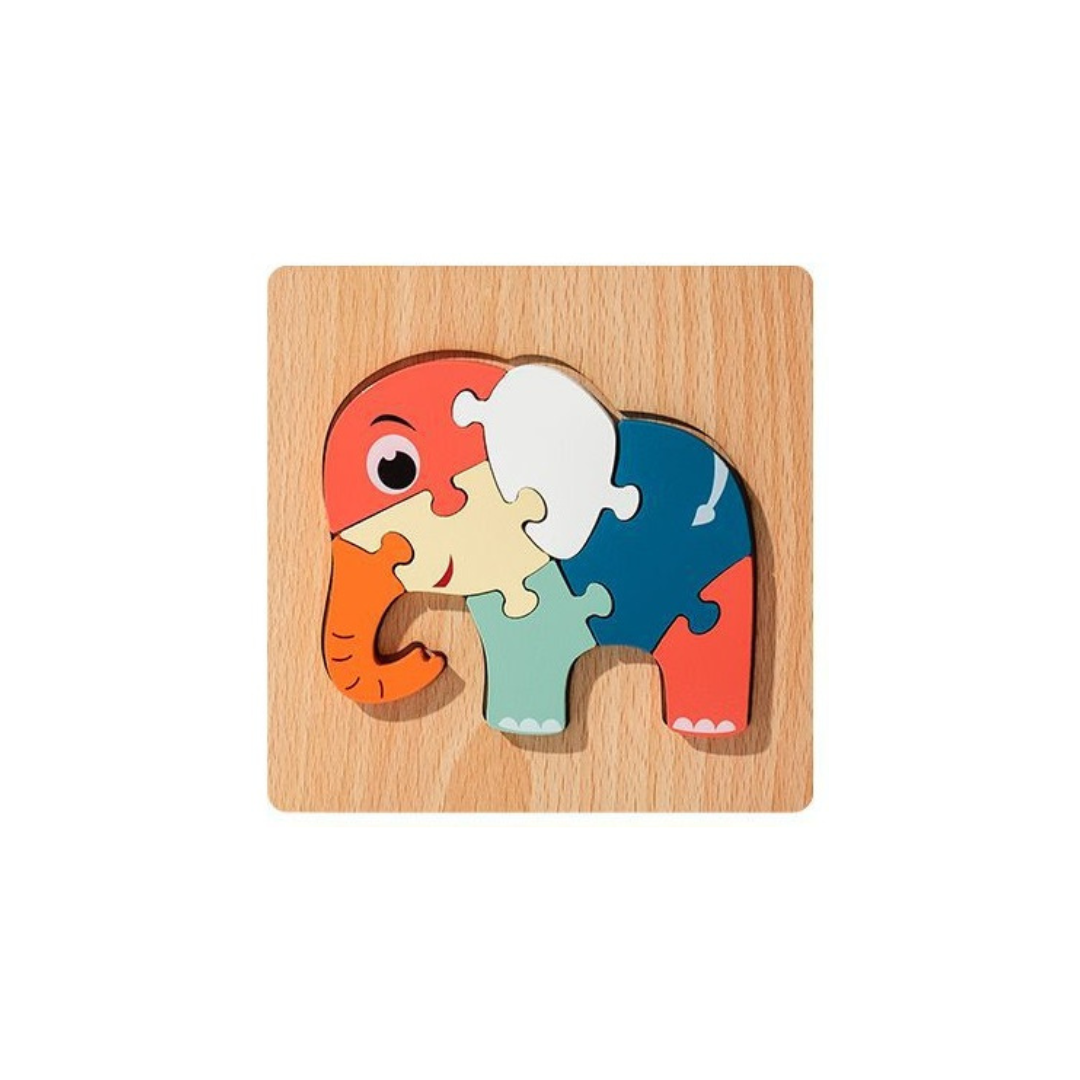 Wooden 3D Cartoon Puzzle