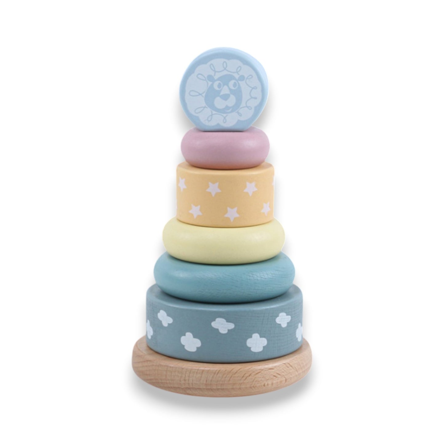 Wooden Stacking Rings Tower