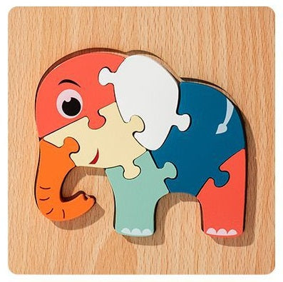 Wooden 3D Cartoon Puzzle