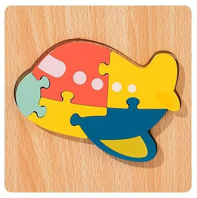Wooden 3D Cartoon Puzzle