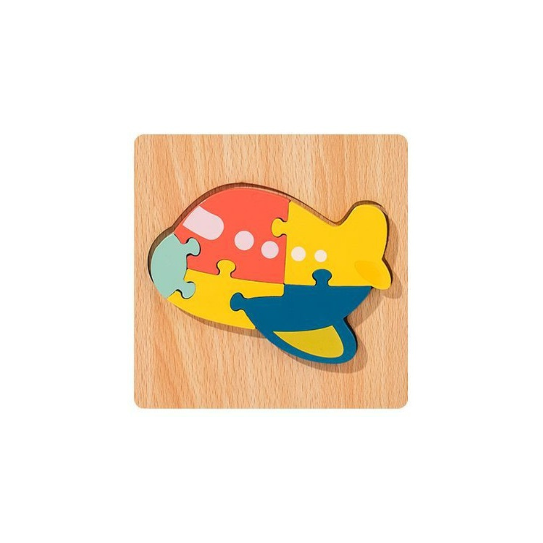 Wooden 3D Cartoon Puzzle