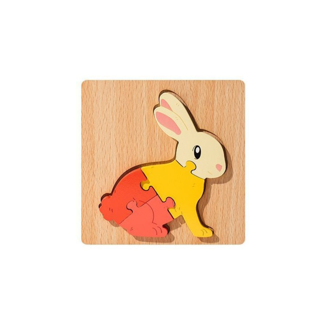 Wooden 3D Cartoon Puzzle
