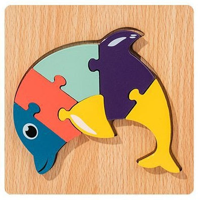 Wooden 3D Cartoon Puzzle