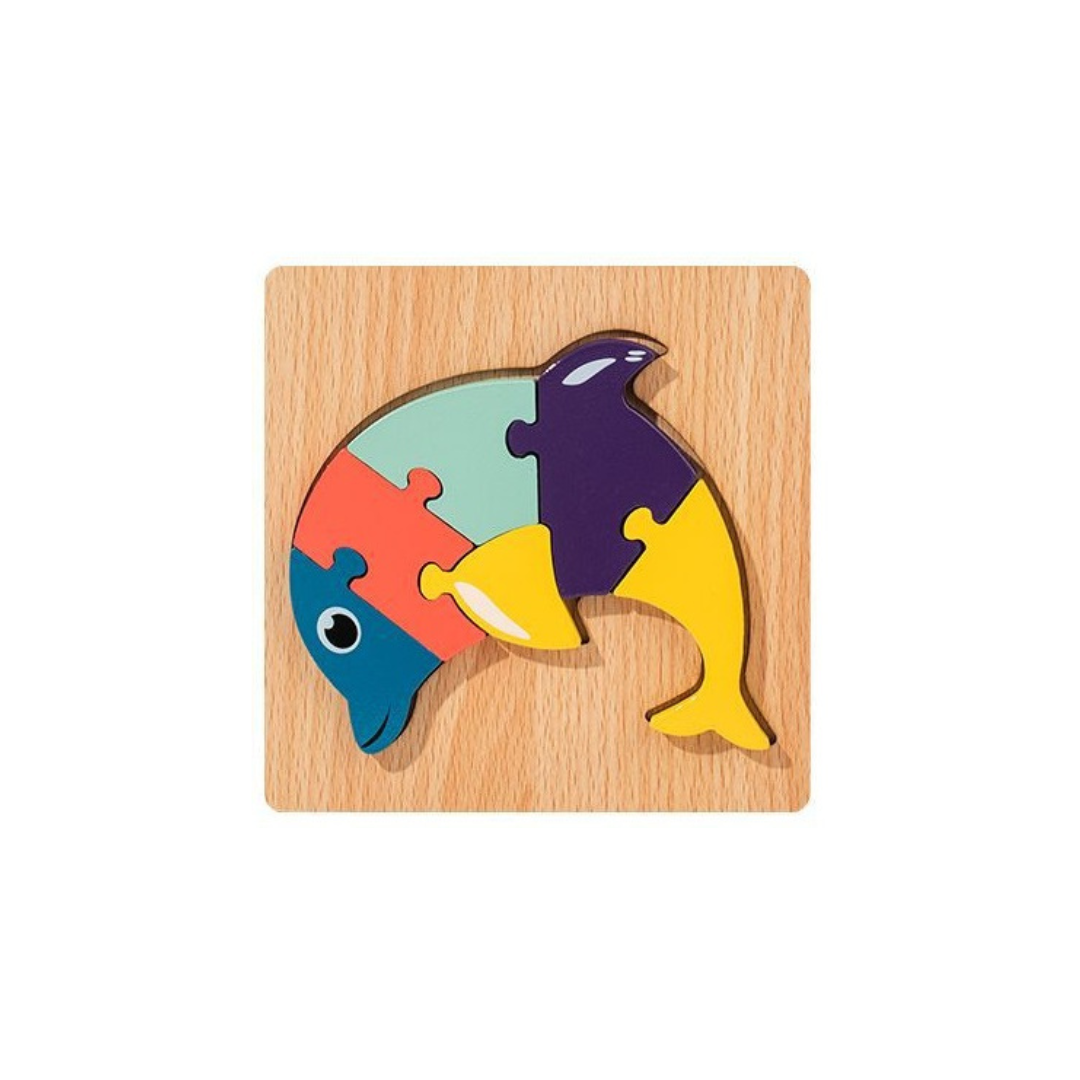 Wooden 3D Cartoon Puzzle