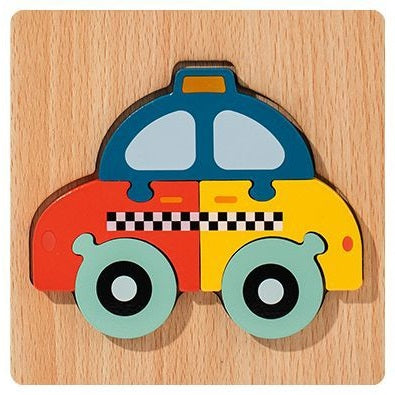 Wooden 3D Cartoon Puzzle