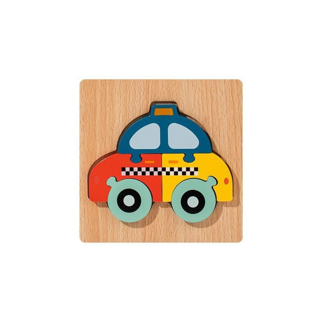 Wooden 3D Cartoon Puzzle