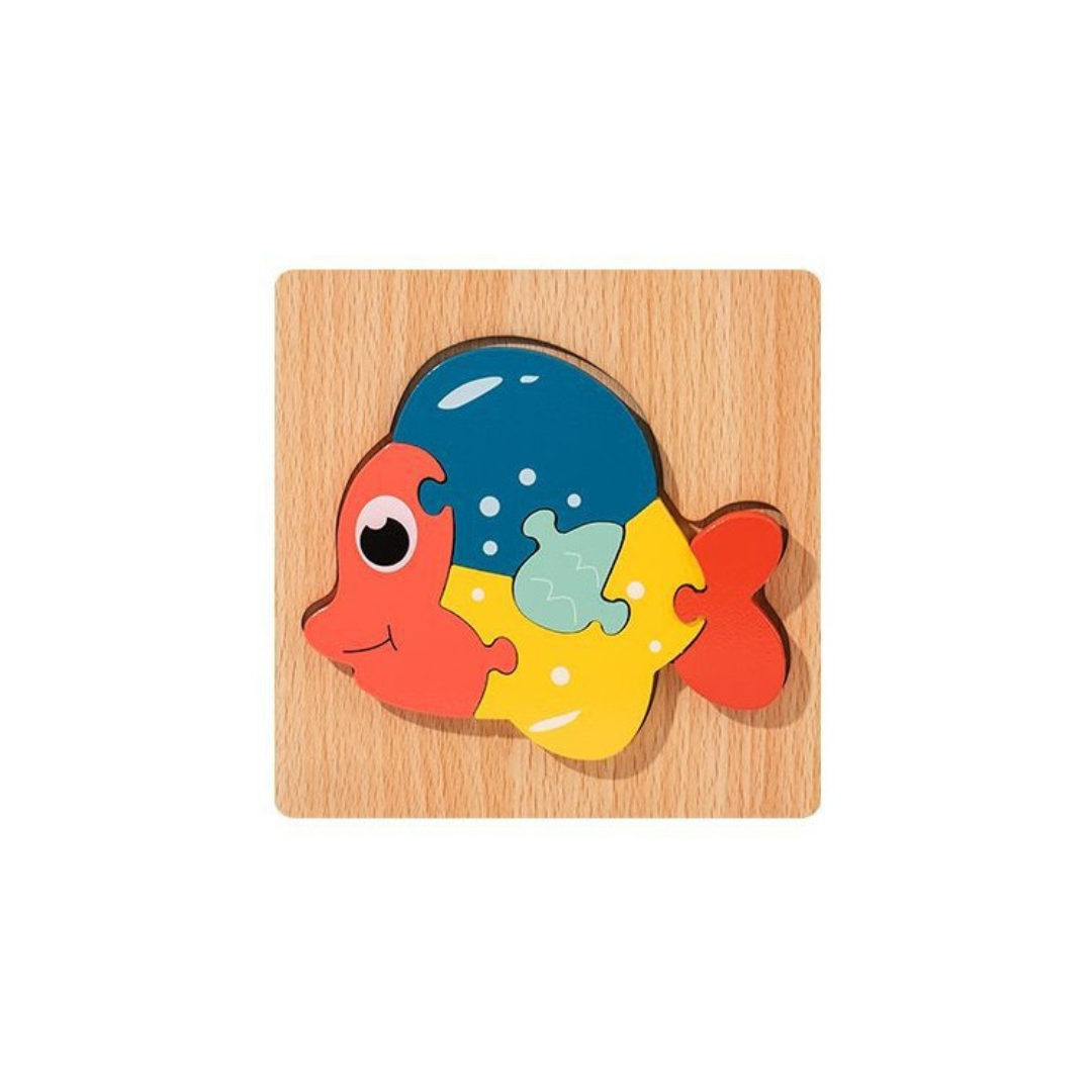 Wooden 3D Cartoon Puzzle