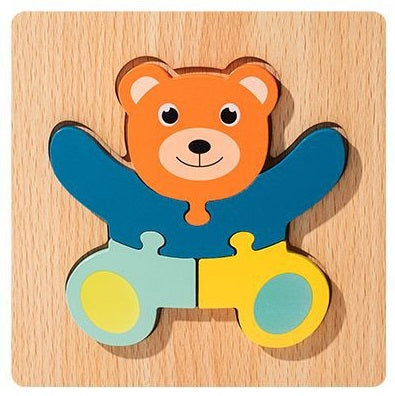 Wooden 3D Cartoon Puzzle