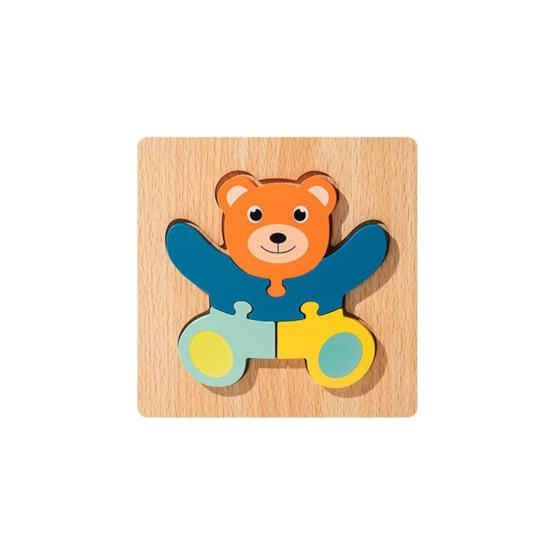 Wooden 3D Cartoon Puzzle