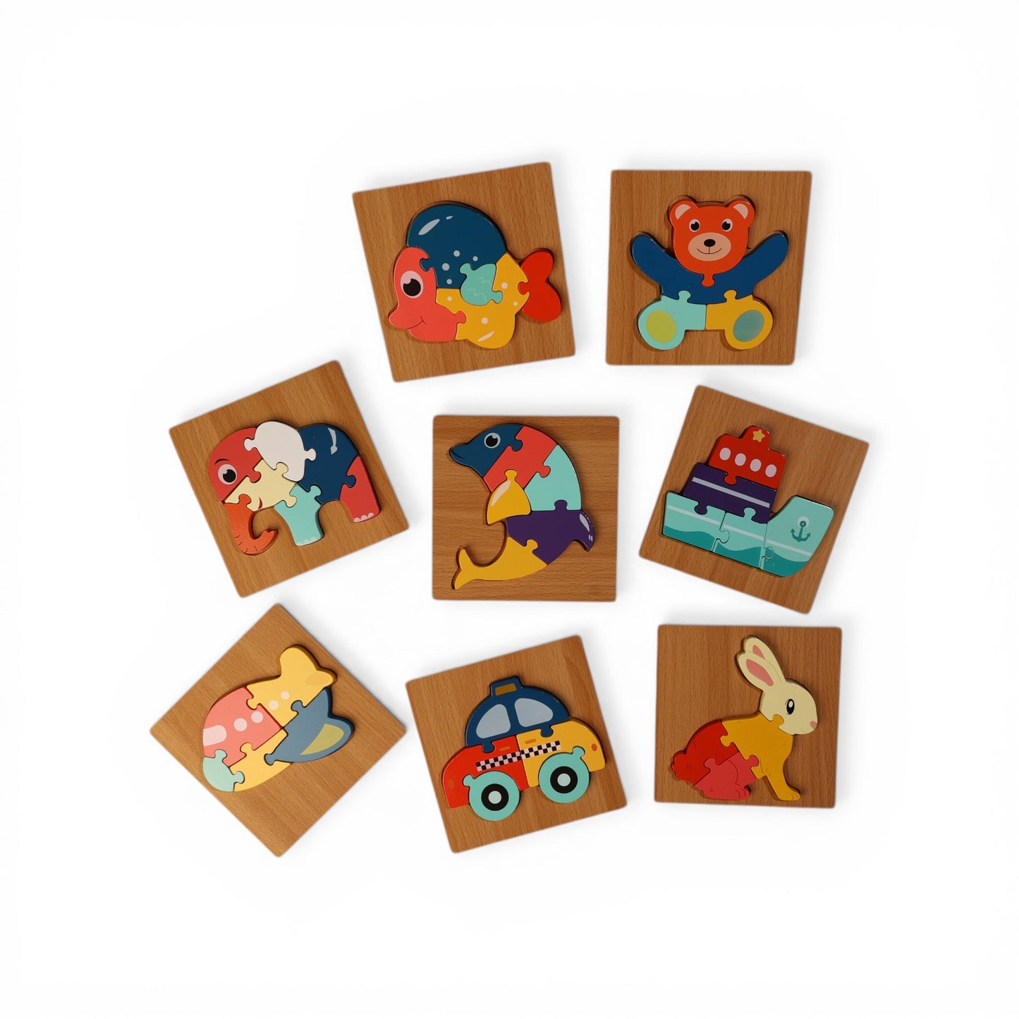Wooden 3D Cartoon Puzzle