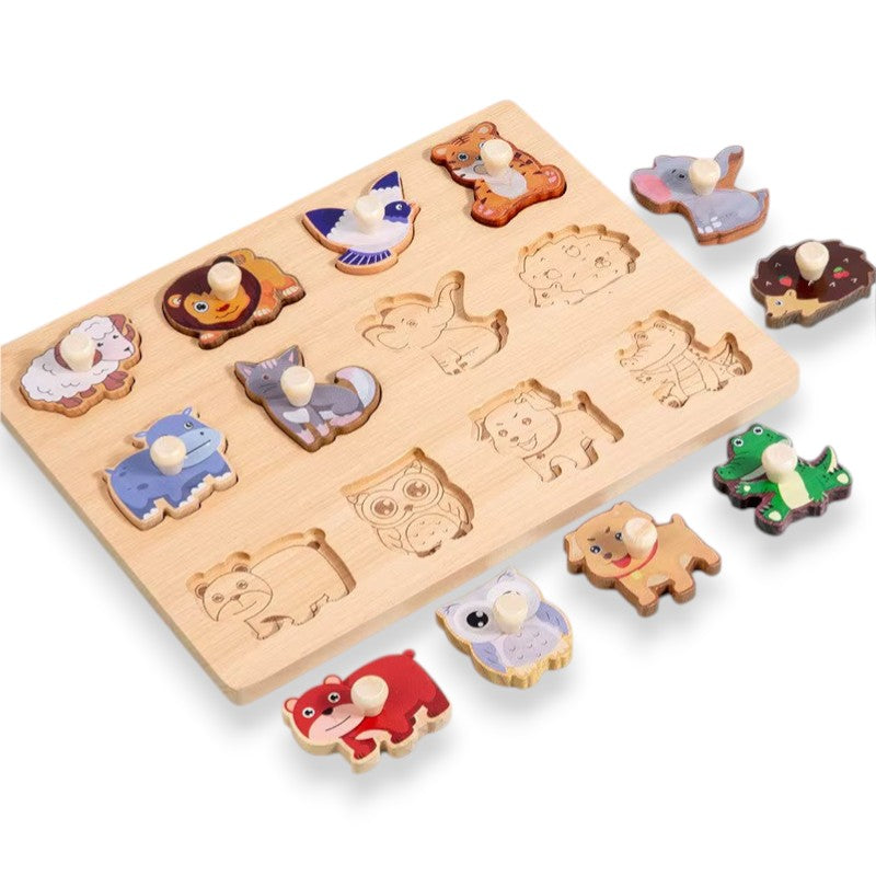 Wooden Block Puzzle Board