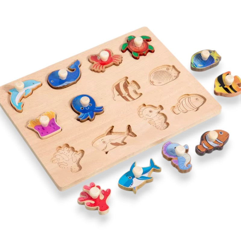 Wooden Block Puzzle Board